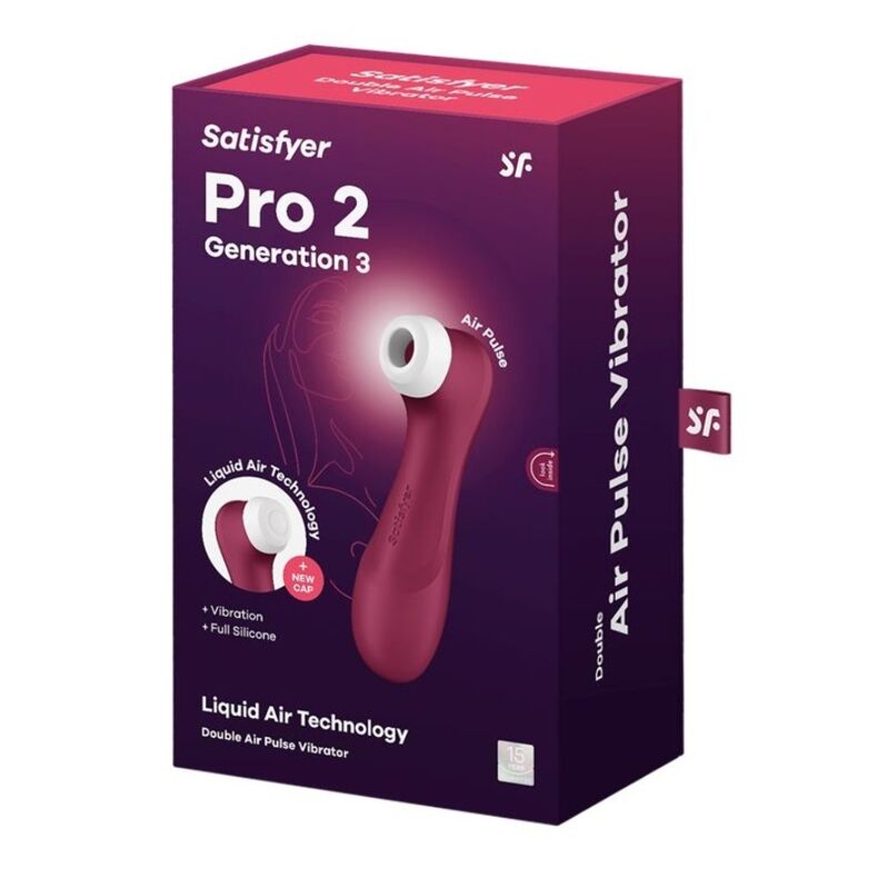 SATISFYER - PRO 2 GENERATION 3 LIQUID AIR TECHNOLOGY LILAC - Amore24