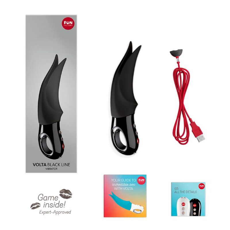 FUN FACTORY - VOLTA CLITORAL VIBRATOR BLACK LINE - Amore24