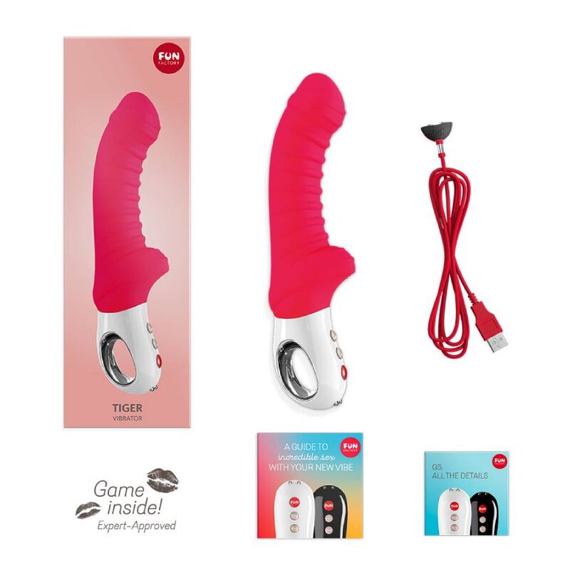 FUN FACTORY - TIGER G5 VIBRATOR INDIA RED - Amore24