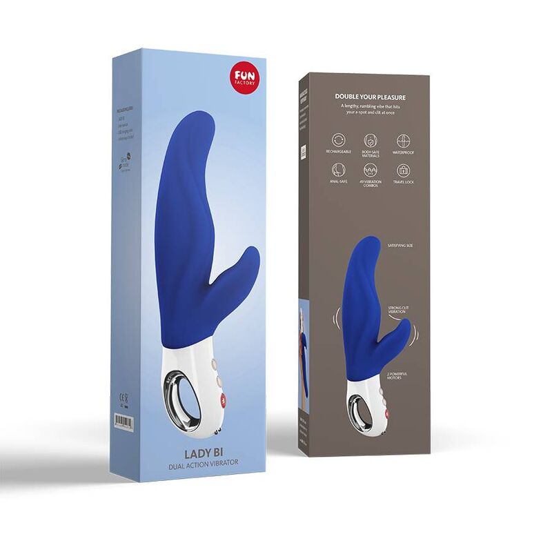 FUN FACTORY - LADY BI DUAL VIBRATOR ULTRAMARIN - Amore24