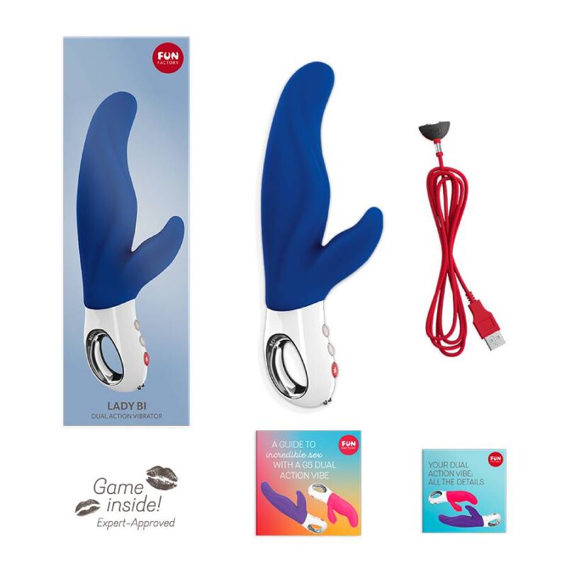 FUN FACTORY - LADY BI DUAL VIBRATOR ULTRAMARIN - Amore24