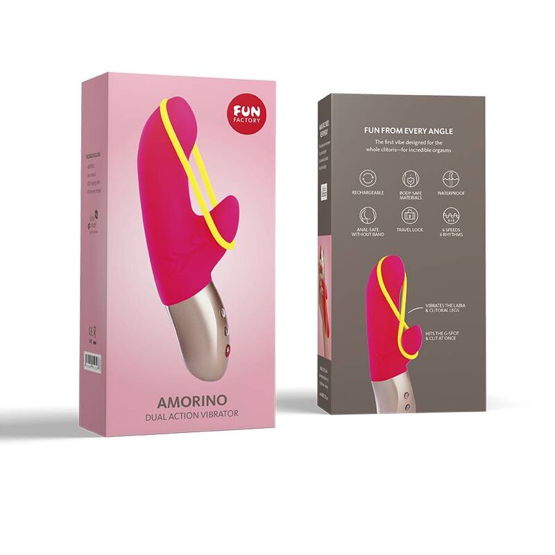 FUN FACTORY - AMORINO PINK/FLUO YELLOW - Amore24