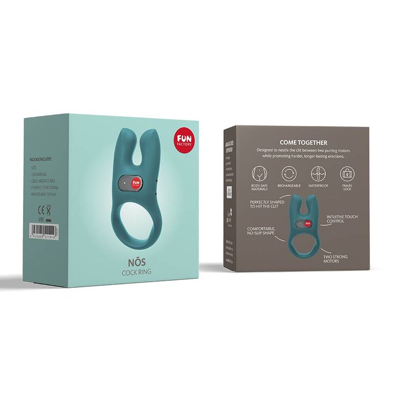 FUN FACTORY - NOS VIBRATING COCK RING DEEP SEA BLUE - Amore24