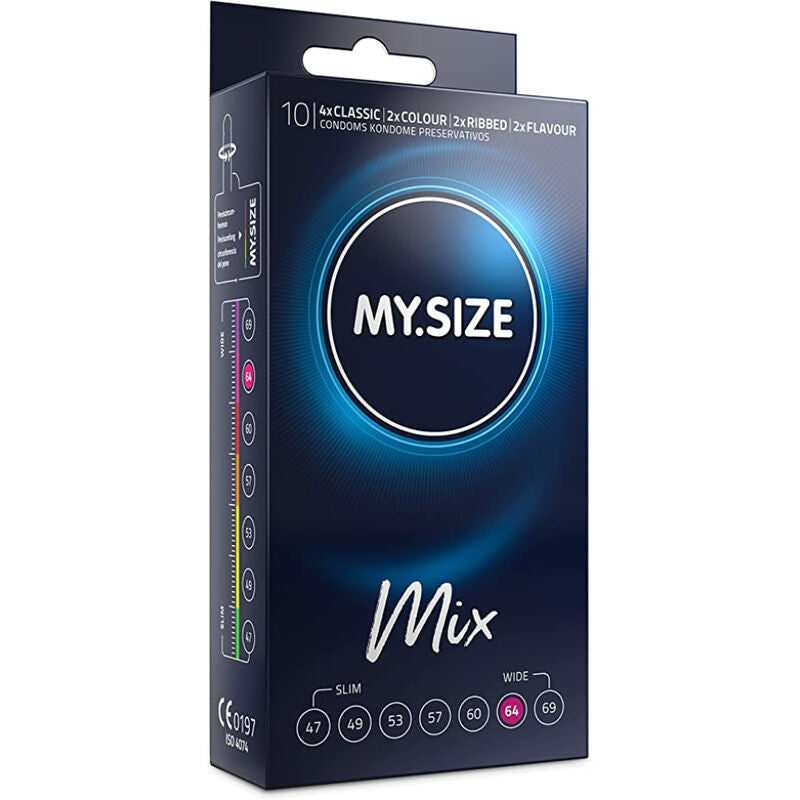 MY SIZE - MIX CONDOMS 64 MM 10 UNITS - Amore24