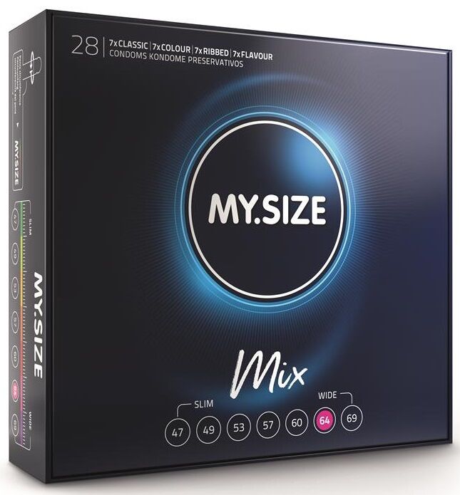 MY SIZE - MIX CONDOMS 64 MM 28 UNITS - Amore24