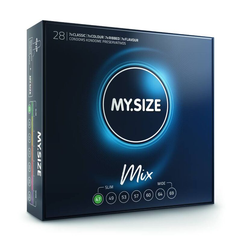 MY SIZE - MIX CONDOMS 47 MM 28 UNITS - Amore24