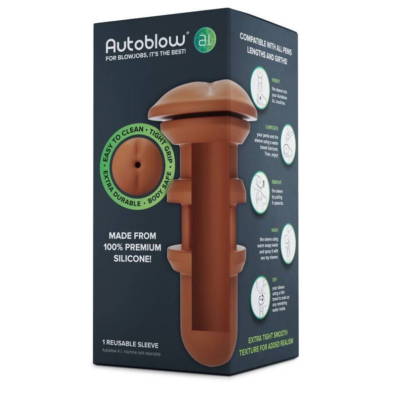 AUTOBLOW - AI ANUS SLEEVE BROWN - Amore24