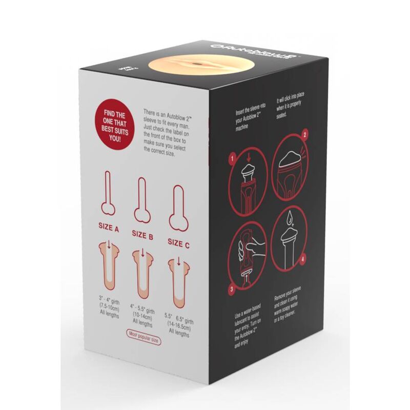 AUTOBLOW - 2+ VAGINA SLEEVE SIZE B - Amore24