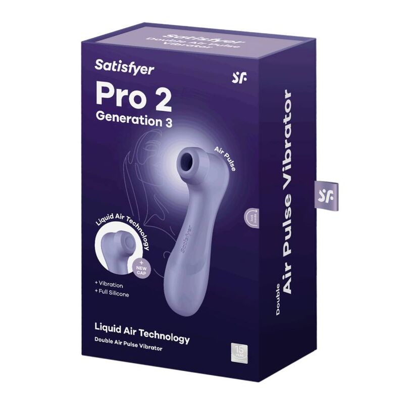 SATISFYER - PRO 2 GENERATION 3 LIQUID AIR TECHNOLOGY LILAC - Amore24