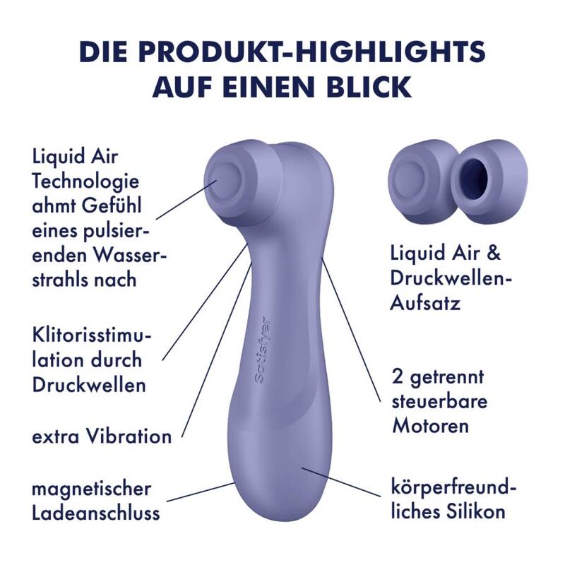 SATISFYER - PRO 2 GENERATION 3 LIQUID AIR TECHNOLOGY LILAC - Amore24