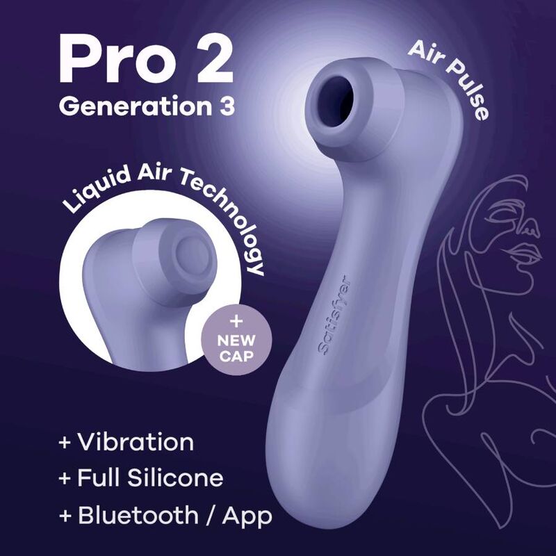 SATISFYER - PRO 2 GENERACIÓN 3 LILAC BLUETOOTH & APP - Amore24