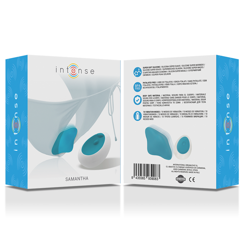 INTENSE - SAMANTHA PANTIE REMOTE CONTROL BLUE - Amore24