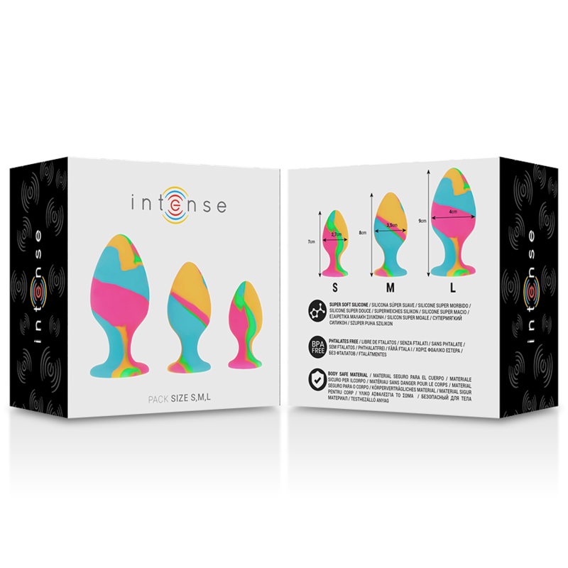 INTENSE - MULTICOLOR SILICONE PLUG SET - Amore24