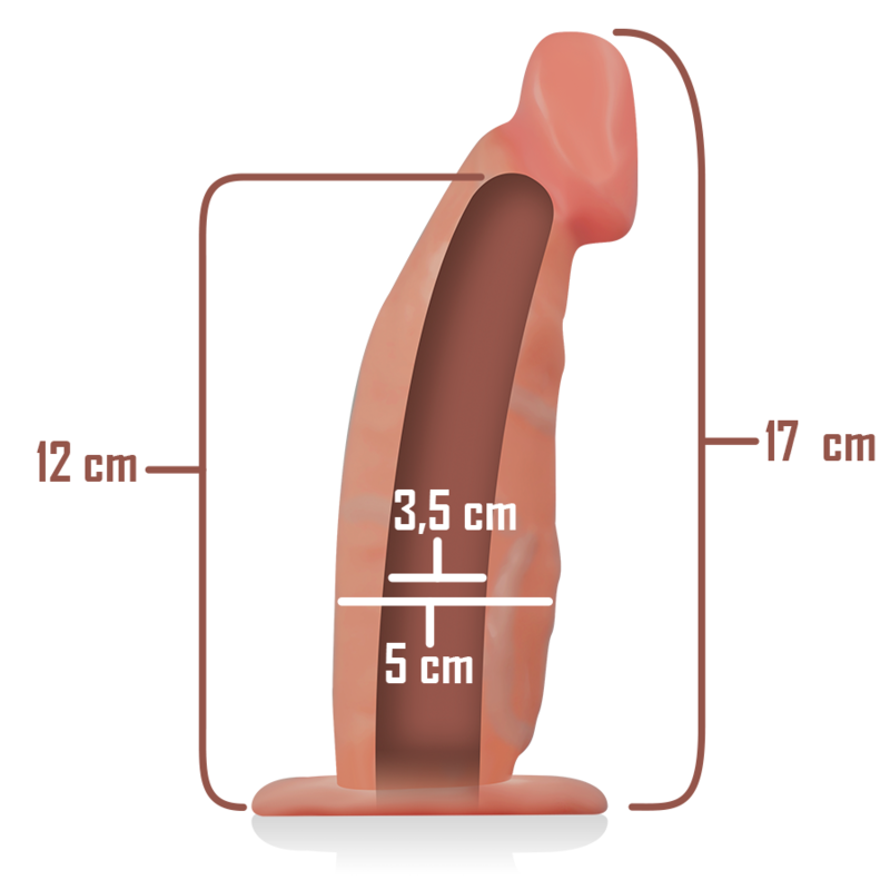 INTENSE - HOLLOW HARNESS WITH DILDO 18 X 3.5 CM - Amore24