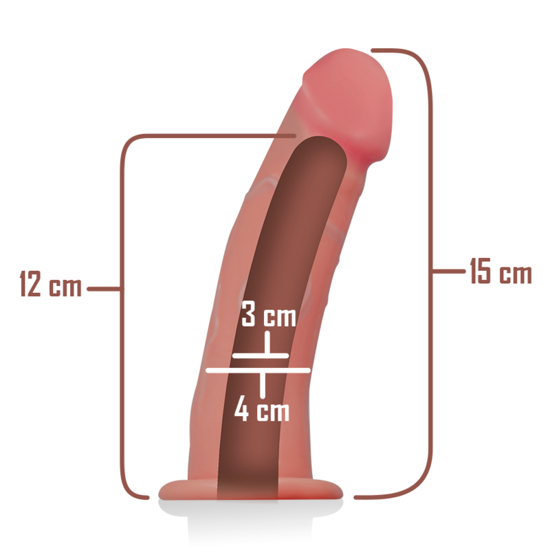 INTENSE - HOLLOW HARNESS WITH DILDO 16 X 3 CM - Amore24