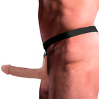 INTENSE - HOLLOW HARNESS WITH SILICONE DILDO 16 X 3.5 CM - Amore24