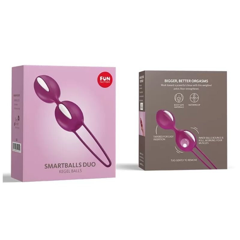 FUN FACTORY - SMARTBALLS DUO WHITE/GRAPE - Amore24