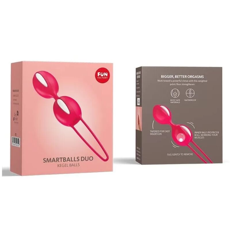 FUN FACTORY - SMARTBALLS DUO WHITE/INDIA RED - Amore24