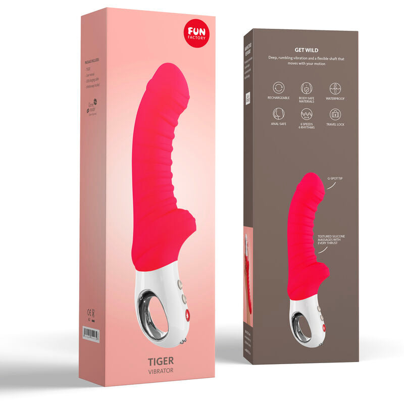 FUN FACTORY - TIGER G5 VIBRATOR INDIA RED - Amore24