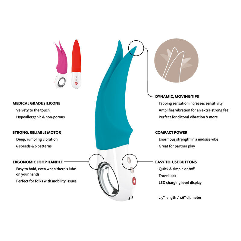 FUN FACTORY - VOLTA G5 CLITORAL VIBRATOR PETROL - Amore24