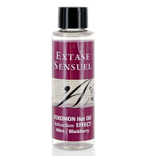 EXTASE SENSUAL - HEATING EFFECT MASSAGE OIL WITH BLACKBERRY PHEROMONES 100 ML - Amore24