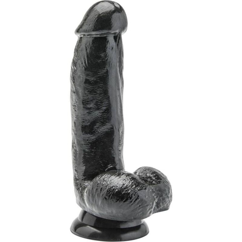 GET REAL - DILDO 12 CM WITH BALLS BLACK - Amore24