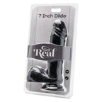 GET REAL - DILDO 18 CM WITH BALLS BLACK - Amore24