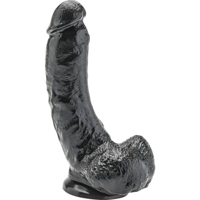 GET REAL - DILDO 20,5 CM WITH BALLS BLACK - Amore24