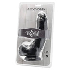 GET REAL - DILDO 20,5 CM WITH BALLS BLACK - Amore24