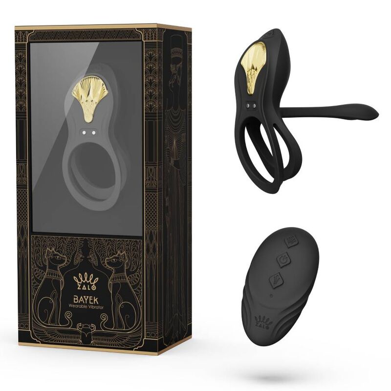 ZALO - BAYEK VIBRATING COUPLES RING BLACK - Amore24