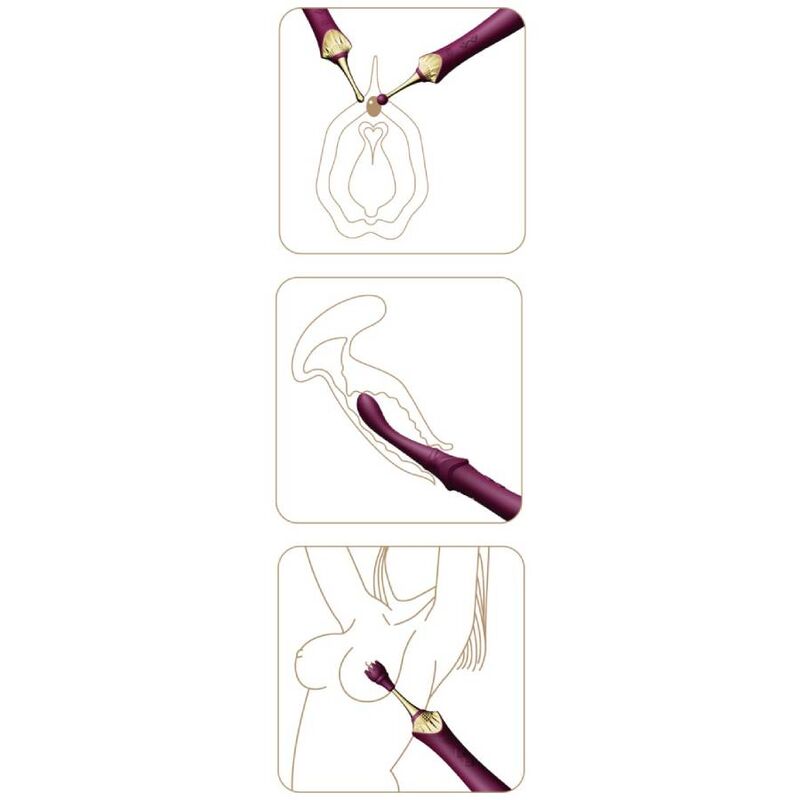 ZALO - BESS 2 CLITORAL MASSAGER PURPLE - Amore24
