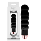 DOLCE VITA - RECHARGEABLE VIBRATOR SIX BLACK 7 SPEEDS - Amore24