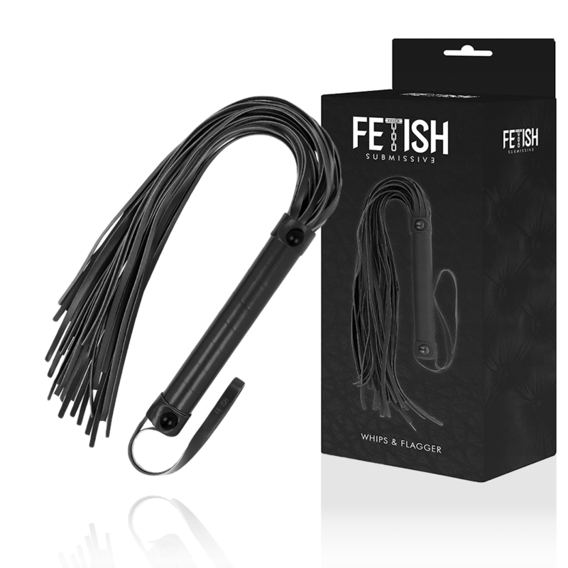 FETISH SUBMISSIVE - VEGAN LEATHER WHIP - Amore24