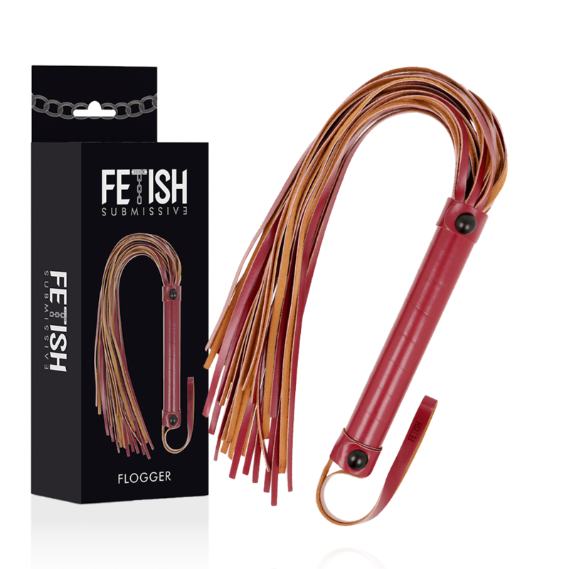 FETISH SUBMISSIVE DARK ROOM - VEGAN LEATHER WHIP - Amore24