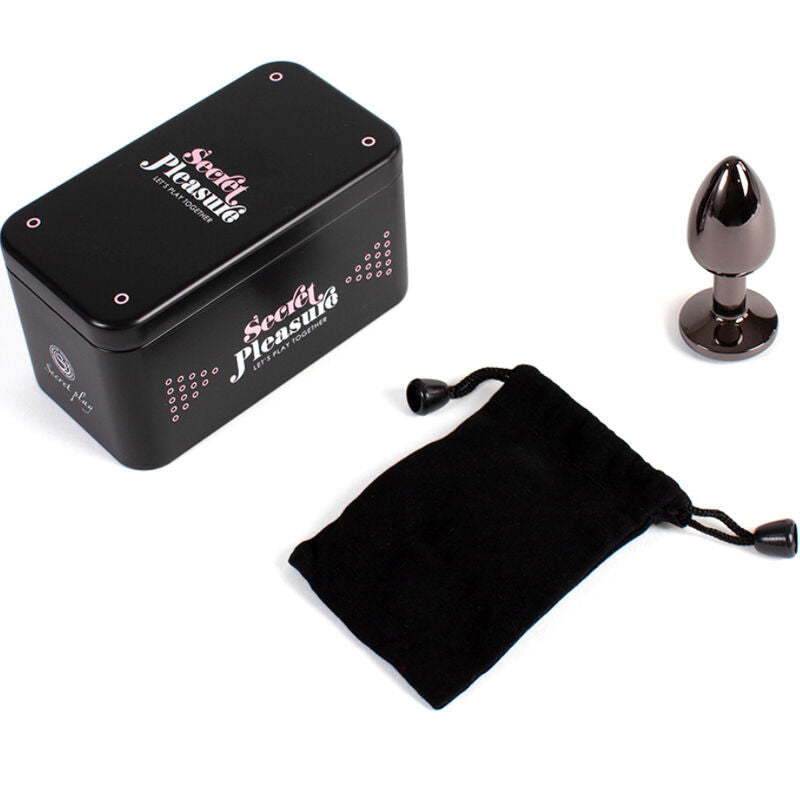 SECRETPLAY - GUNMETAL BUTT PLUG SMALL SIZE 7 CM - Amore24