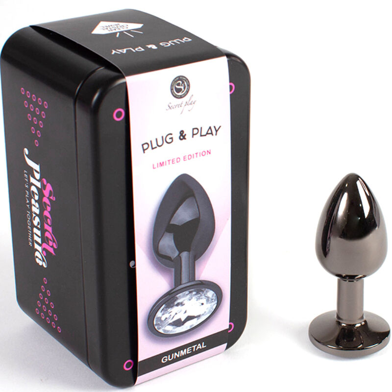 SECRETPLAY - GUNMETAL BUTT PLUG SMALL SIZE 7 CM - Amore24