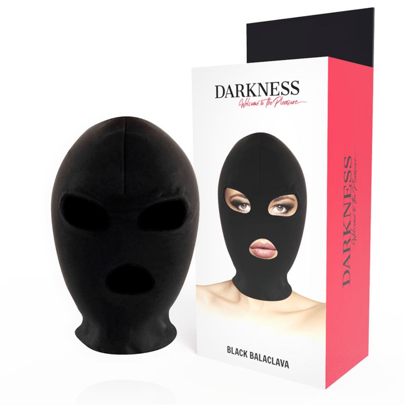 DARKNESS - BDSM SUBMISSION MASK MOUTH AND EYES BLACK - Amore24