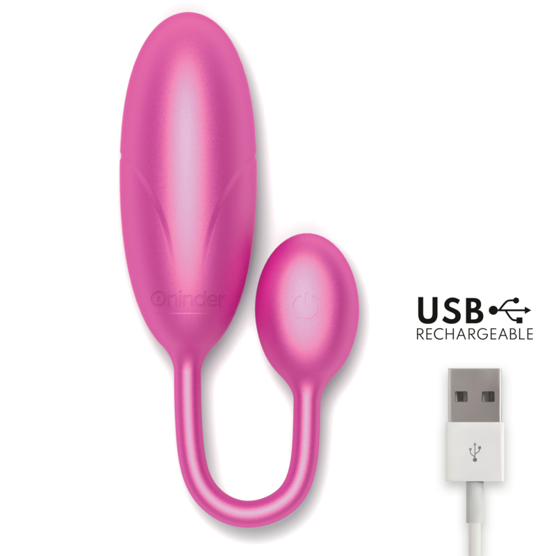 ONINDER - DENVER VIBRATING EGG BLACK 7 X 2.7 CM FREE APP - Amore24