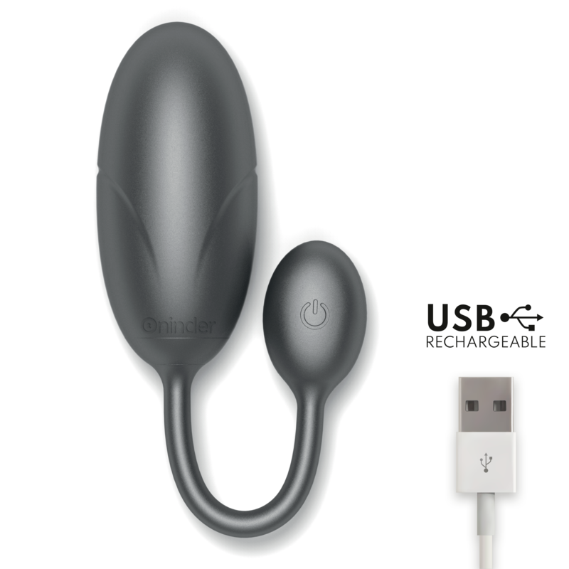 ONINDER - TOKYO VIBRATING EGG BLACK 7.5 X 3.2 CM FREE APP - Amore24