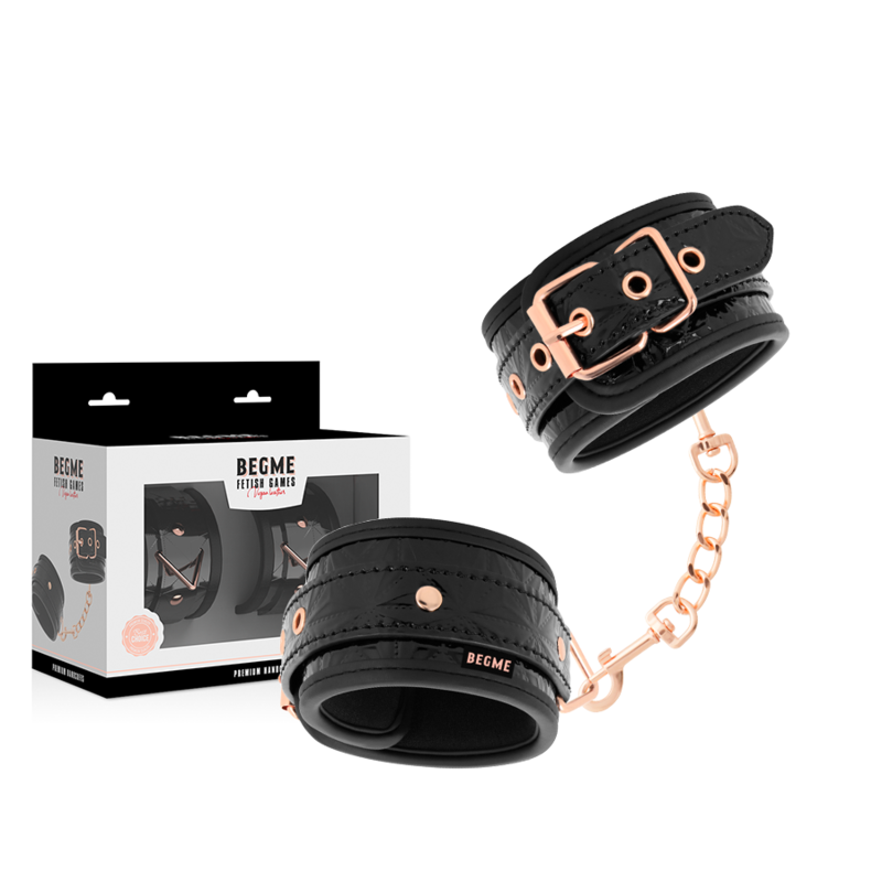 BEGME -  BLACK EDITION PREMIUM HANDCUFFS WITH NEOPRENE LINING - Amore24