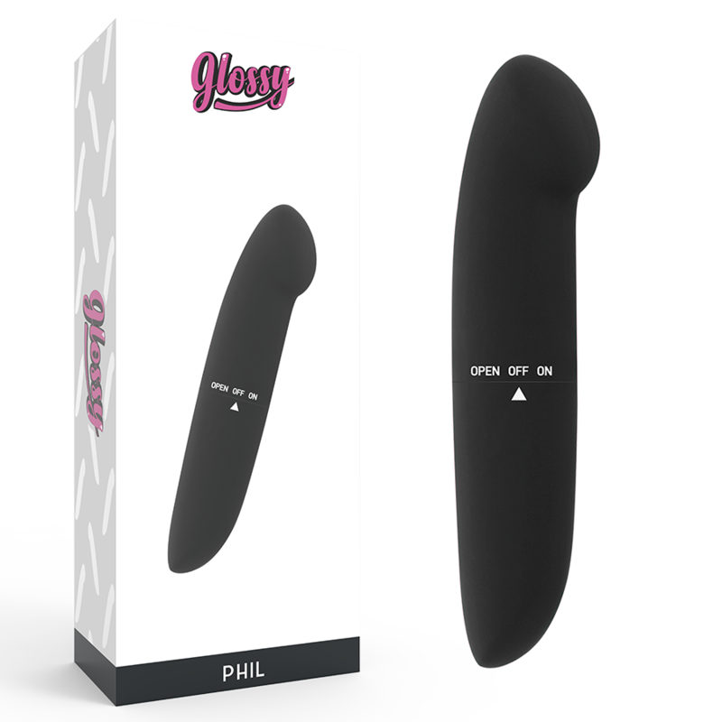 GLOSSY - PHIL VIBRATOR BLACK - Amore24