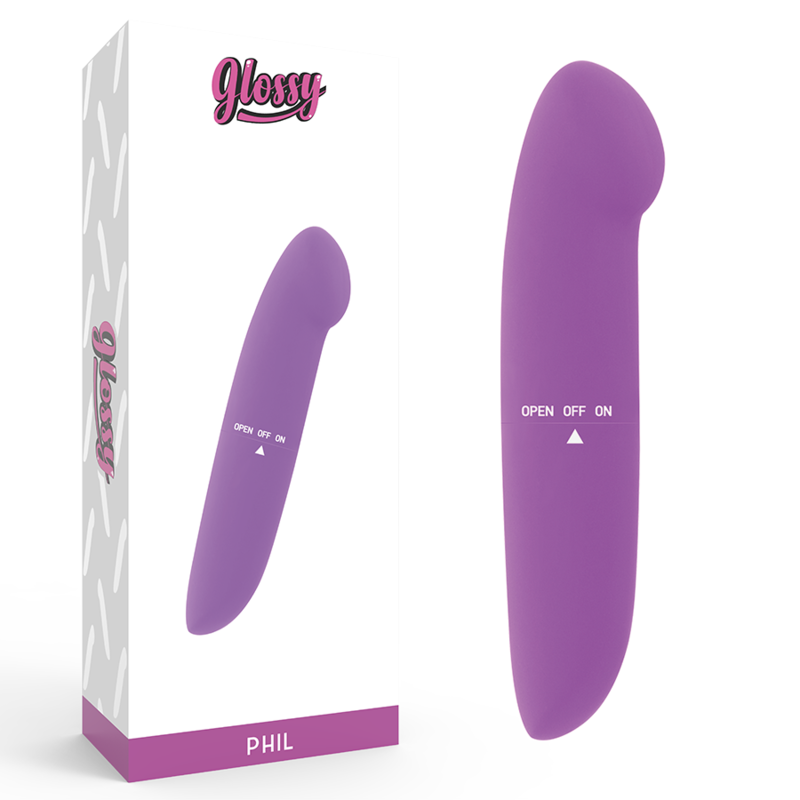 GLOSSY - PHIL VIBRATOR PURPLE - Amore24