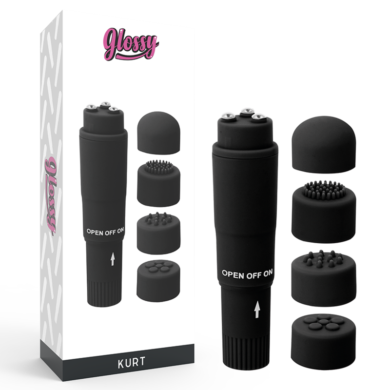 GLOSSY - KURT POCKET MASSAGER BLACK - Amore24