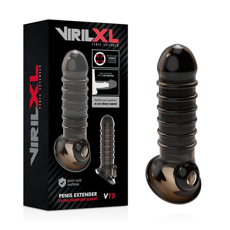 VIRILXL - PENIS EXTENSION AND SHEATH V15 BLACK - Amore24