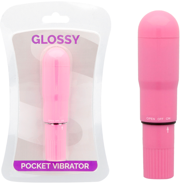 GLOSSY - POCKET VIBRATOR DEEP ROSE - Amore24