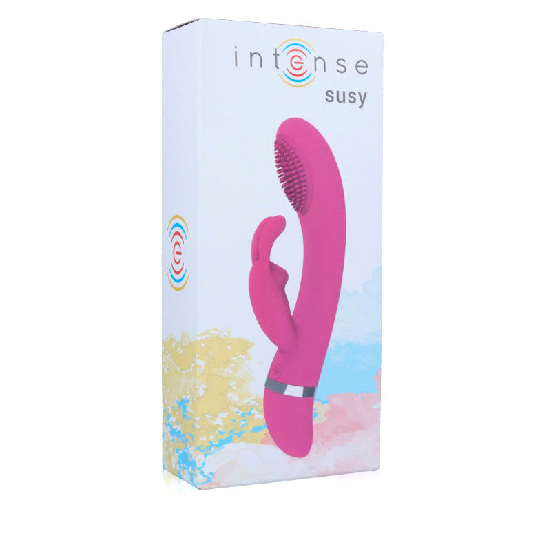 INTENSE - SUSY OSCILLATING VIBRATOR SILICON RABBIT PINK - Amore24
