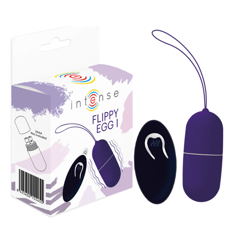 INTENSE - FLIPPY I VIBRATING EGG WITH REMOTE CONTROL PURPLE - Amore24