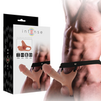 INTENSE - HOLLOW HARNESS WITH SILICONE DILDO 16 X 3.5 CM - Amore24
