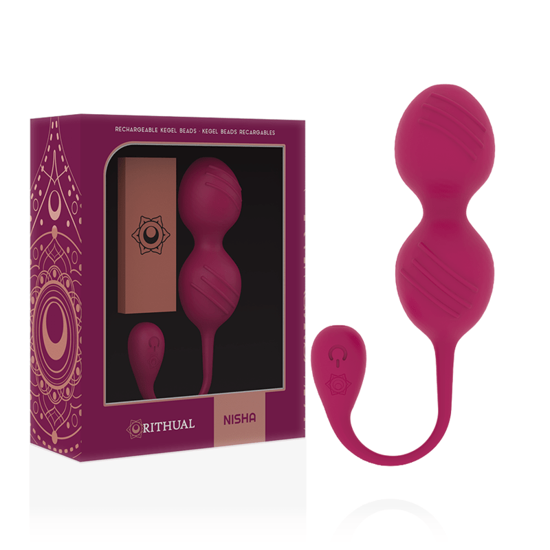 RITHUAL - NISHA RECHARGEABLE VIBRATING KEGEL BALLS ORCHID - Amore24
