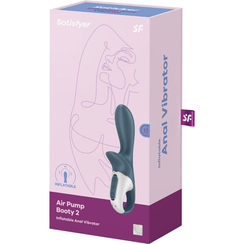 SATISFYER - AIR PUMP BOOTY 2 DARK GREY - Amore24
